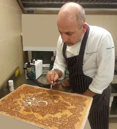 Pascal piermattei pasticcere consulente  et la torta a forma di tappeto