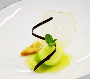 Dessert alla mela verde