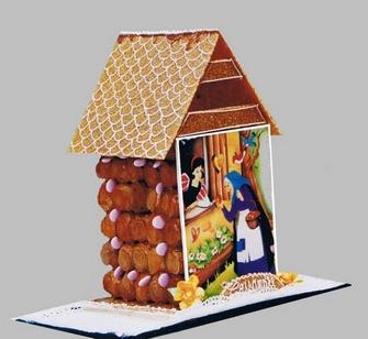 Casetta di Biancaneve in croquembouche