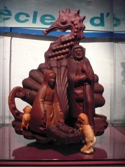 Creche marittime en chocolat 